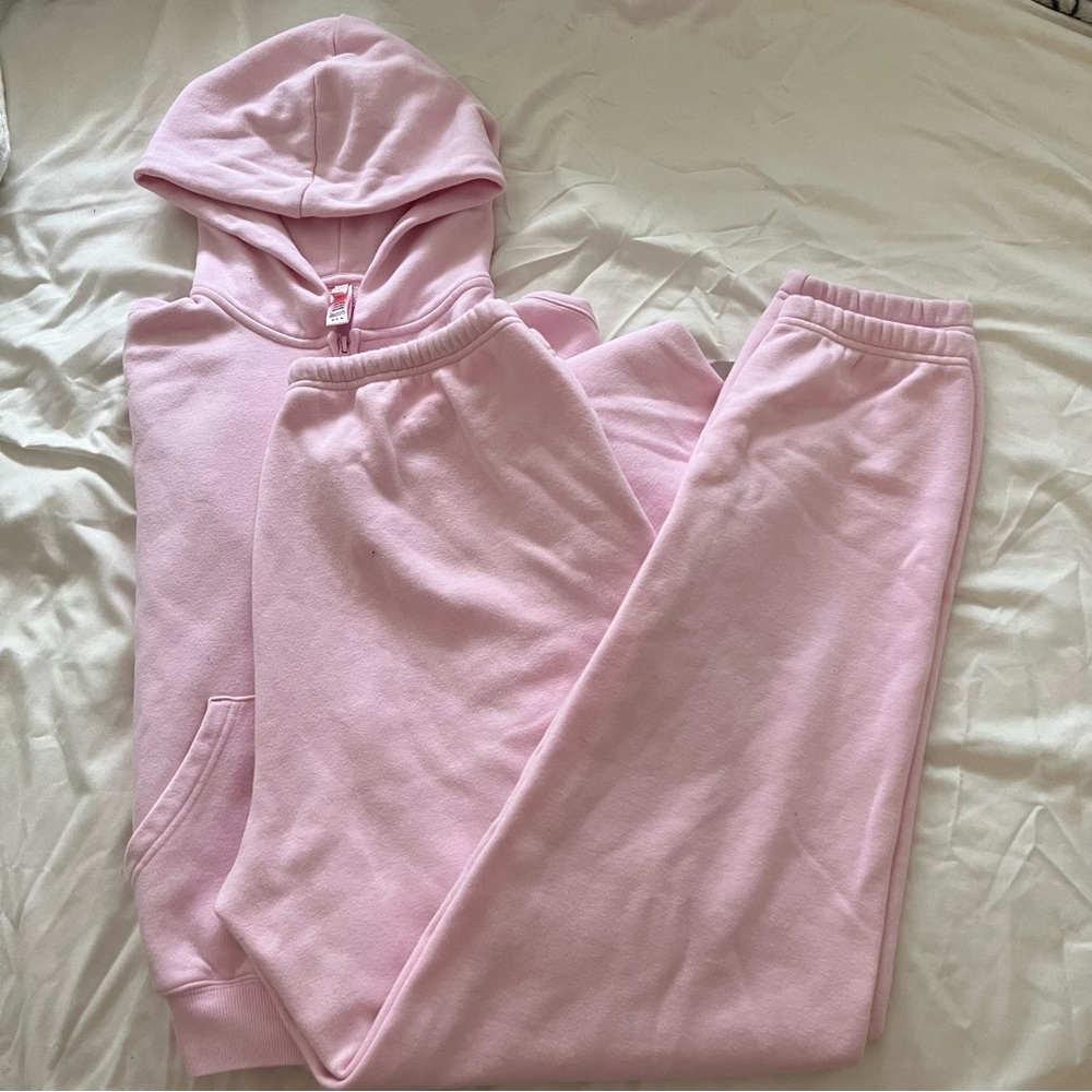 Skims cherry blossom zip up set